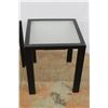 Image 3 : **(2) Aluminum Glass Top Patio Tables- 16'' x 16'' x 18.5''