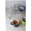 Image 2 : Kitchen Supplies, Drinking Glasses, Coffee Cups, Canister, Misc.