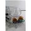 Image 4 : Kitchen Supplies, Drinking Glasses, Coffee Cups, Canister, Misc.