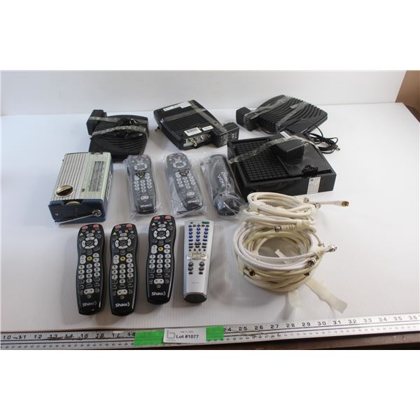 Shaw Modem, Cable Boxes and Remotes - As Is