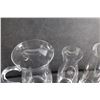 Image 4 : Glass Pitcher and (3) Glass Vases