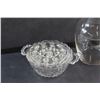 Image 3 : Rose Bowl Vase, Vintage Anchor Hocking Old Cafe Flower Dish, Round Clear Glass Vase and Vintage Clea