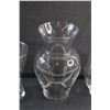 Image 3 : (3) Clear Glass Vases