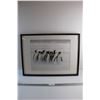 Image 1 : Framed Penguins Art Print 28'' x 21''