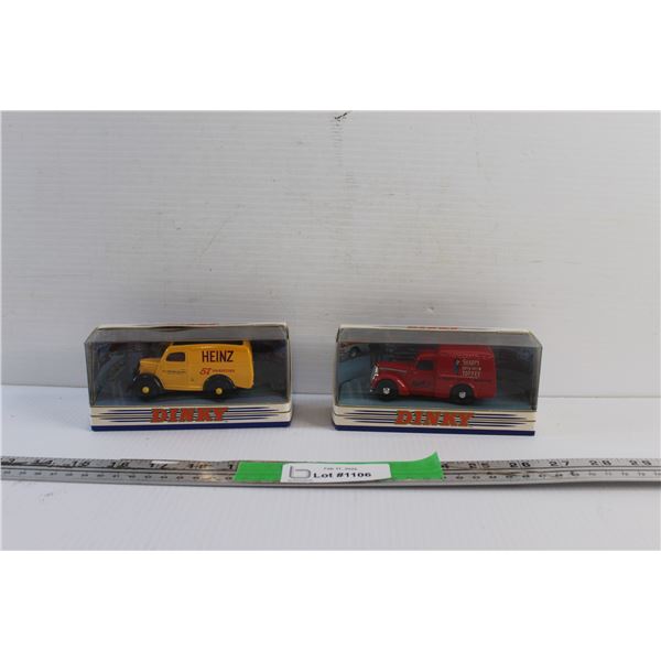 (2) Dinky Match Box Die Cast Toy Trucks