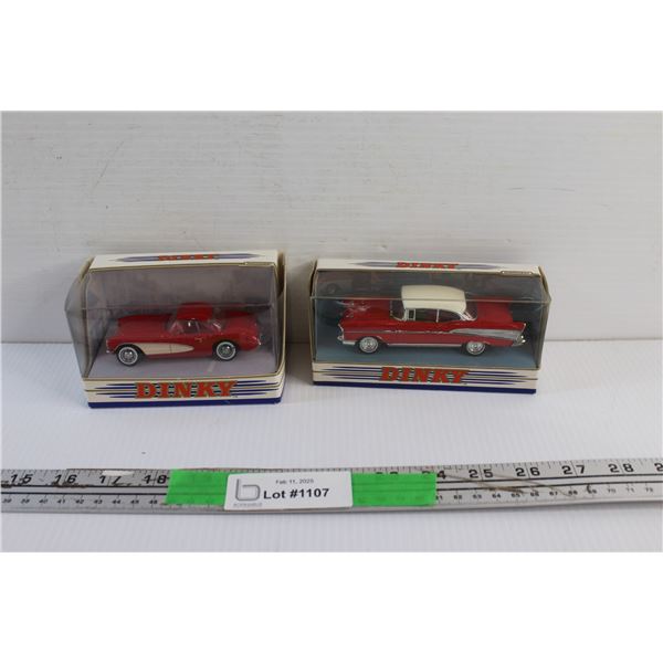 (2) Dinky Match Box Die Cast Toy Cars