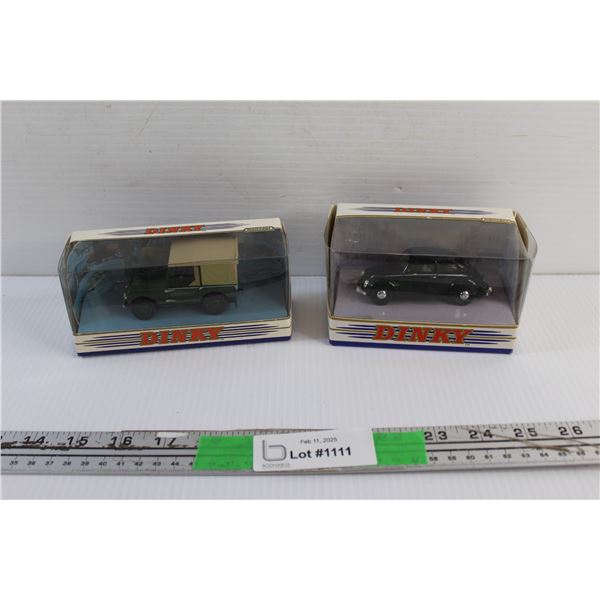 (2) Dinky Match Box Die Cast Toy Cars