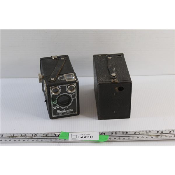 Vintage Marksman and Brownie Cameras - As Is