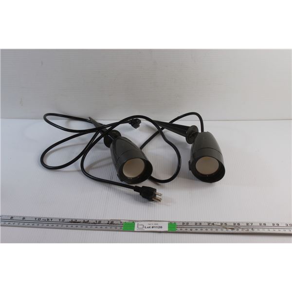 (2) Garden Pathway Lights - Tested