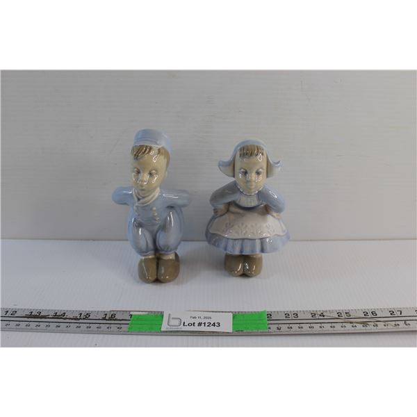 Porcelain Dutch Boy & Girl Figurines