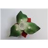 Image 9 : (2) Porcelain Flower Decorations - Made in Italy & China