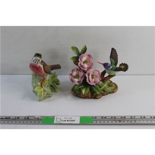 Porcelain Floral and Wild Bird Decorations