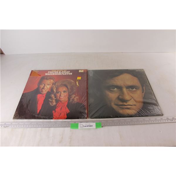 (2) Vinyl Record Johnny Cash- Understand Your Man, The Best Of Porter Wagoner & Dolly Parton