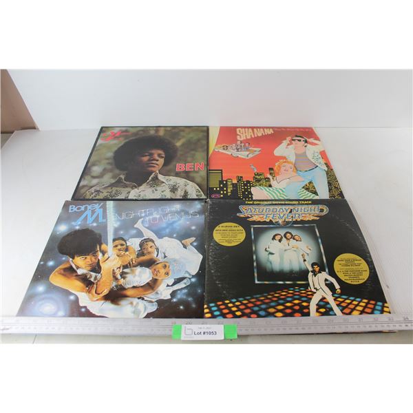 (4) Vinyl Records, Boney M. , Michael Jackson, Saturday Night Fever, Misc.