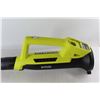 Image 3 : Ryobi 18Volt Lithium Battery Operated Leaf Blower w/ (2) Batteries & Charger- Powers On