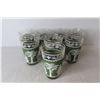 Image 2 : (8) Vintage Jeanette Wedgewood Grecian Hellenic Green Drinking Glasses