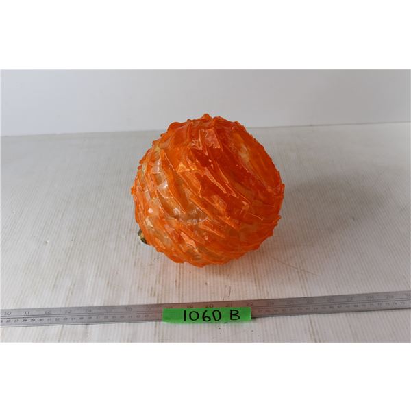 Orange Ribbon Acrylic Lamp Shade- As Is