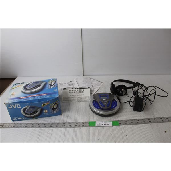 JVC Hyper-Bass Sound Portable CD Player- As Is