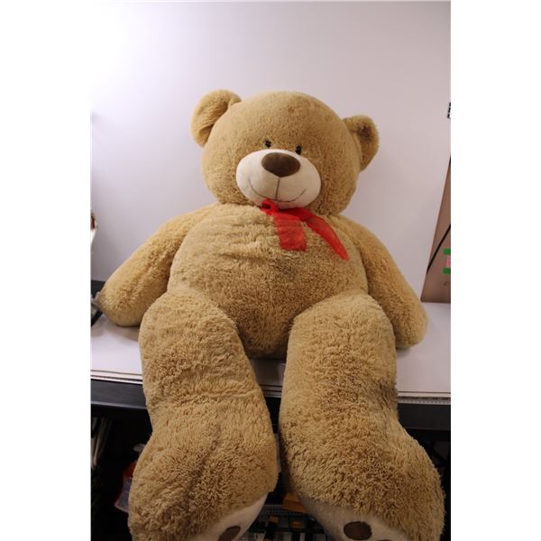 Over Sized Teddy Bear - Approx 57" Tall - Some Wear, As Is