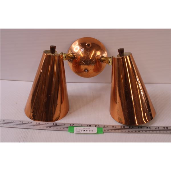 MCM Copper Plated Wall Mount Lights - 15" x 10"