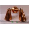 Image 1 : MCM Copper Plated Wall Mount Lights - 15" x 10"