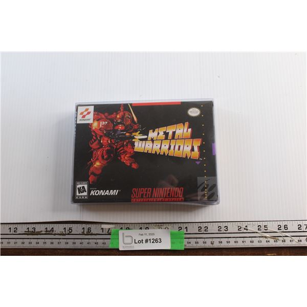 Konami Game for Super Nintendo Entertainment System - Metal Warriors - Cannot Guarantee Authenticity