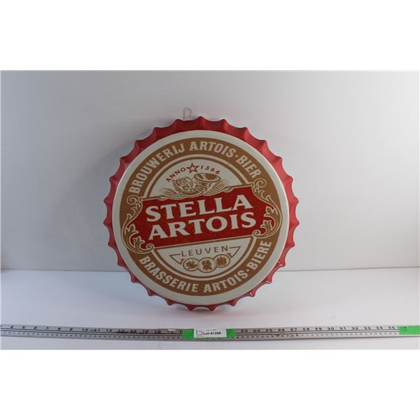 Stella Artois Bottle Cap Sign 16''