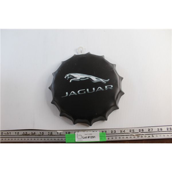 9'' Jaguar Bottle Cap Sign