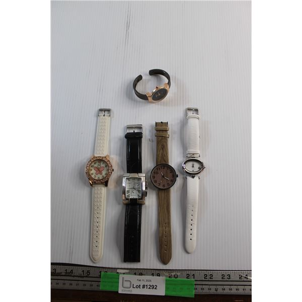 (5) Assorted Quartz Watches - As Is