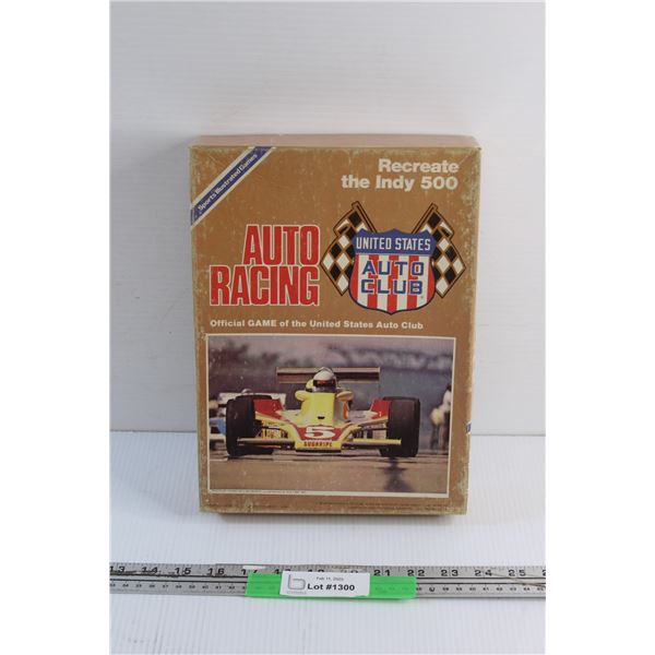 Vintage Auto Racing Bookcase Game
