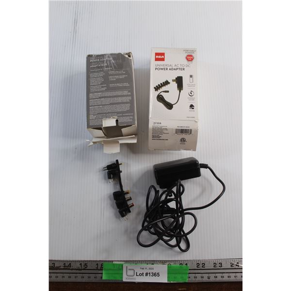 (2) RCA Universal AC to DC Power Adapters - As Is