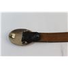 Image 7 : 38'' Leather Like Western Cowboy Belt