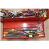 Image 7 : *Large Snap On Metal Tool Box 25 1/2'' x 15'' x 12'' , Metal Files, Box Cutter, Screwdrivers, Light 