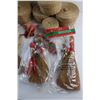 Image 6 : Christmas Decor and (8) Wicker Baskets with Lids