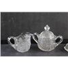 Image 2 : Crystal Cream & Sugar Set and Lidded Butter Dish