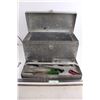 Image 1 : Tool Box with Contents (Wrenches, Brushes, Screwdrivers) 20.5" x 10" x 9.5"