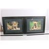 Image 1 : Pair of Wood Framed "Baby Animal" Themed Wall Art 17.5" x 14.5"