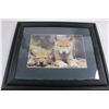 Image 2 : Pair of Wood Framed "Baby Animal" Themed Wall Art 17.5" x 14.5"