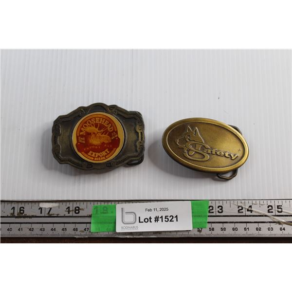 Moosehead Export and Safety Belt Buckles