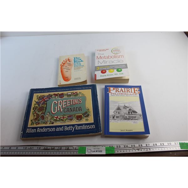 (4) Books - Greetings from Canada, The Metabolism Miracle and Prairie Pilgrimage
