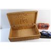 Image 3 : Wooden Box, Die Cast Dodge Viper Toy Car and Harley Davidson 1:18 Scale Motorcycle