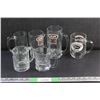 Image 1 : (6) Glass Mugs - A&W and Chug a Lug