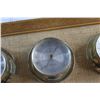 Image 4 : Wooden Spice Rack and 3-Piece Pressure Gauge Thermometer Barometer with Wooden Frame Base