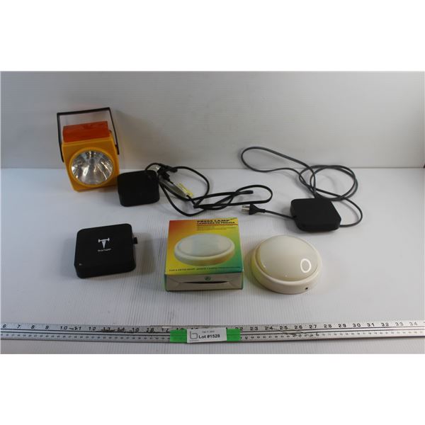 (2) Apple TV Box - Tested, Emergency Light, Press Light and Triangle TV Box