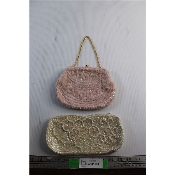 (2) Vintage Decorative Ladies Clutch Bags
