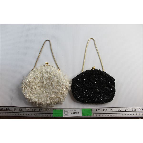(2) Vintage Decorative Ladies Clutch Bags