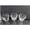 Image 8 : (5) Crystal Goblets and Tea Cup & Saucer