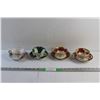 Image 1 : (4) Ceramic Decorative Tea Cups and Saucers