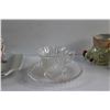 Image 4 : Luster Ware Egg Cups, Espresso Cup & Saucer and Cream & Sugar Set with Serving Tray