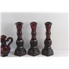 Image 2 : (3) Avon Cape Cod Candle Holders and Oil Pitcher